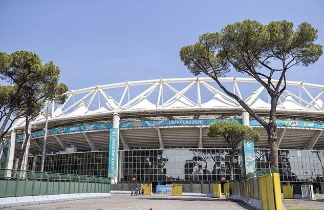 Roma Olimpiyat Stadı'nda son hazırlıklar yapılıyor