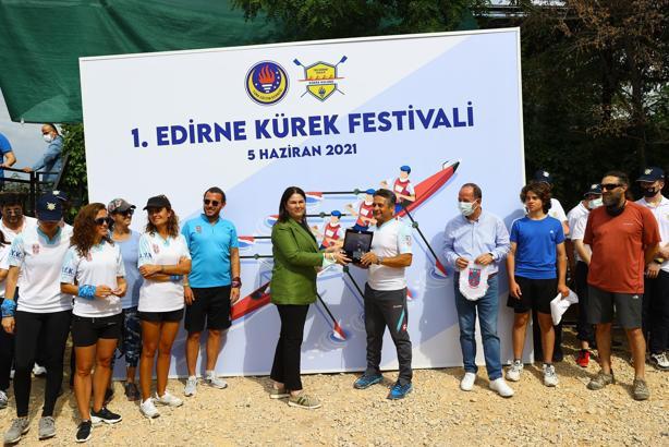 1. Edirne Kürek Festivali tamamlandı