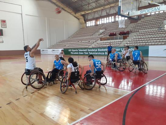 Tekerlekli Sandalye Basketbol Süper Ligi 2. etap müsabakaları devam ediyor