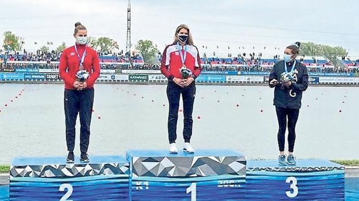 Milli kanocu Lasma Liepa'dan gümüş madalya