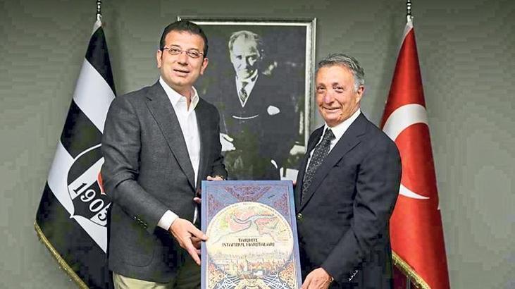 Ekrem İmamoğlu'ndan Beşiktaş'a tebrik ziyareti