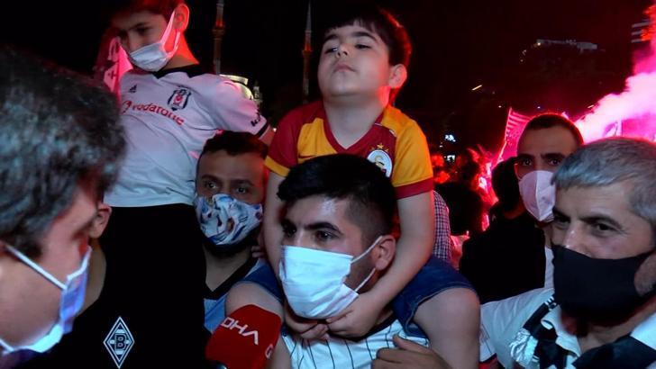 Galatasaraylı yeğenini Beşiktaşlı olsun diye kutlamalara getirdi