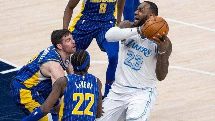 Indiana'yı mağlup eden Lakers, doğrudan Play-Off'un peşinde