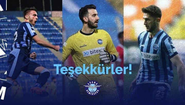 Yunus Akgün, Muhammed Şengezer ve İsmail Yüksek, Adana Demirspor'dan ayrıldı