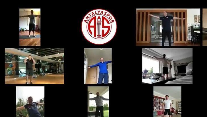 Antalyaspor'da telekonferanslı antrenmanı bu kez yöneticiler yaptı