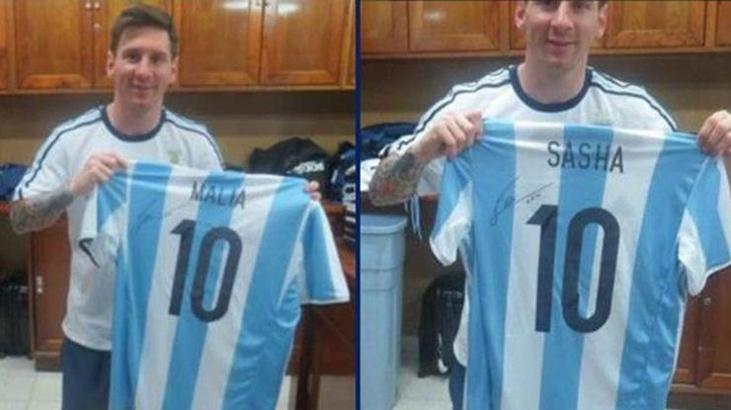 Messi'den Obama'ya özel hediye!