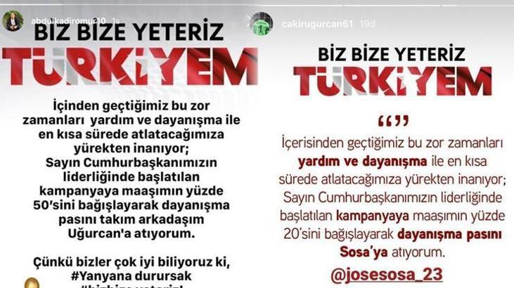 Abdülkadir Ömür, Milli Dayanışma Kampanyası'na maaşının yarısını bağışladı