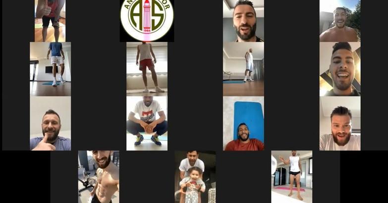 Antalyaspor'da çalışmalar telekonferansla sürüyor