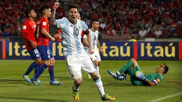 Messi'li Arjantin, Şili'yi yendi