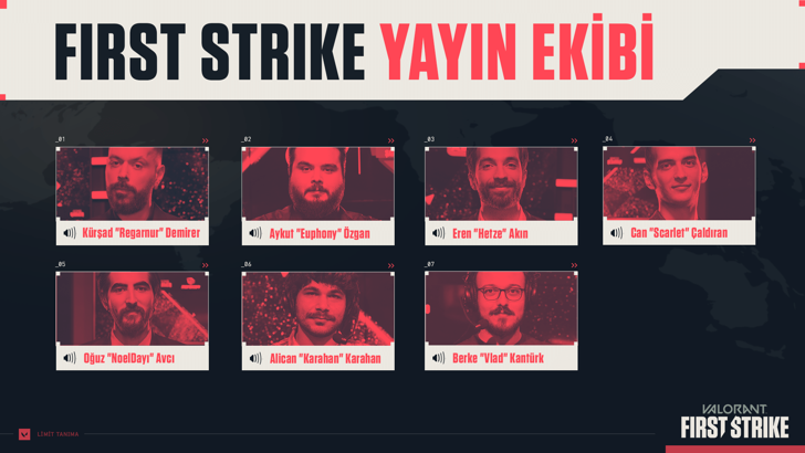First Strike'ın yayın ekibi belli oldu