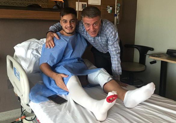 Trabzonspor'da Yusuf Sarı ameliyat edildi