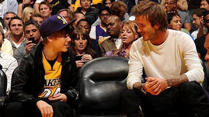'Beckham, Justin Bieber dinliyor'