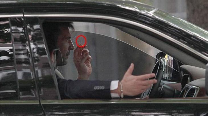 Juventus'lu Gianluigi Buffon'dan final keyfi sigarası!