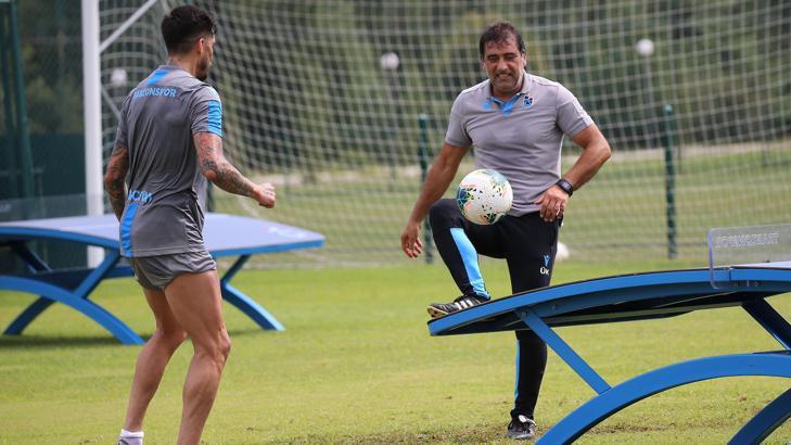 Trabzonspor antrenmanında Josa Sosa & Ünal Karaman şov