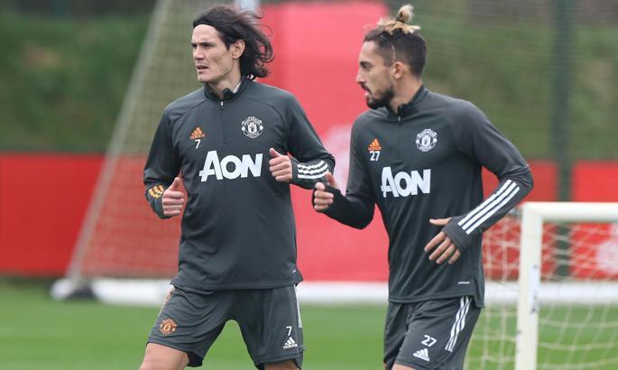 Manchester United'da Cavani ilk antrenmanına çıktı