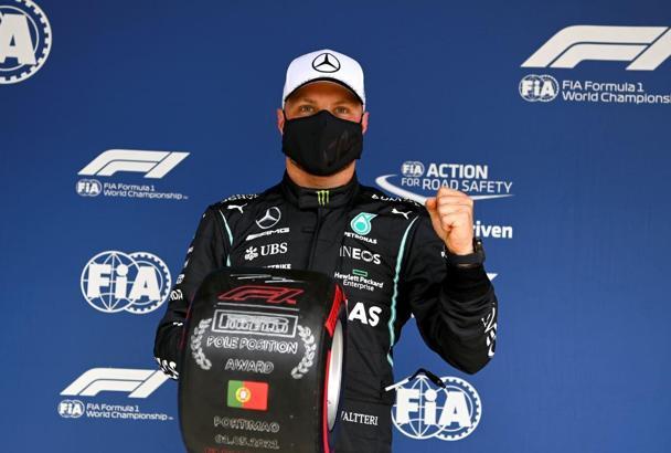 Formula 1 Portekiz Grand Prix'sinde pole pozisyonu Valtteri Bottas'ın
