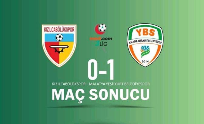 Kızılcabölükspor - Malatya Yeşilyurt Belediyespor maç sonucu: 0-1