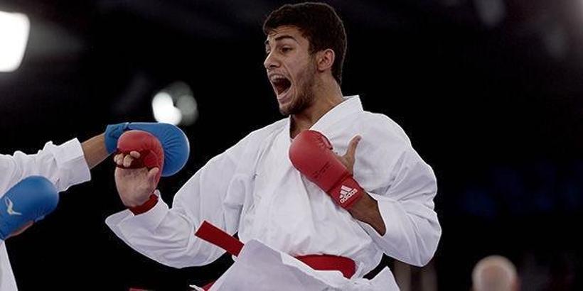 Erkekler kumite 67 kiloda Burak Uygur, finale yükseldi