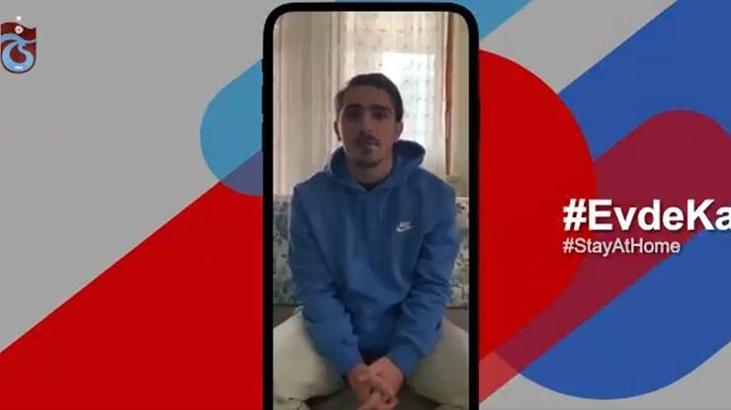 Trabzonspor'un yıldızlarından #EvdeKal mesajı
