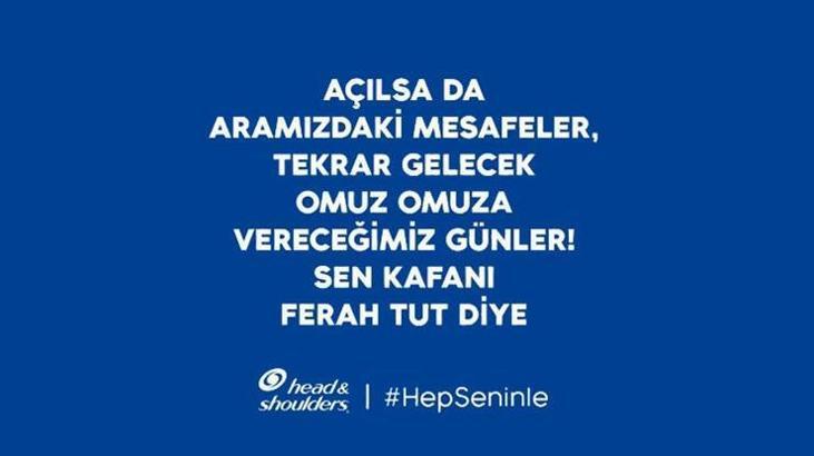 Evde kalmanın öneminin vurgulandığı bu dönemde evde kalmaya destek : #HepSeninle