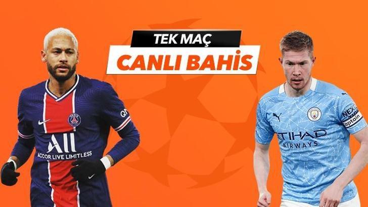 PSG-Manchester City canlı iddaa oranları Misli.com'da