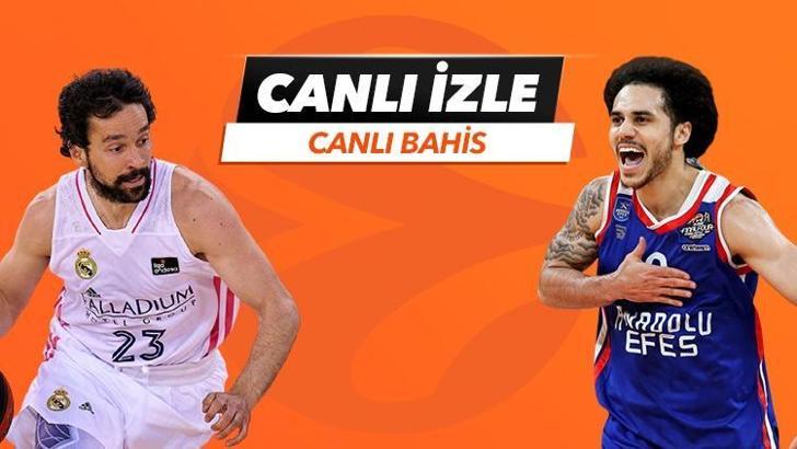 Real Madrid - Anadolu Efes maçı iddaa oranları! Heyecan misli.com'da