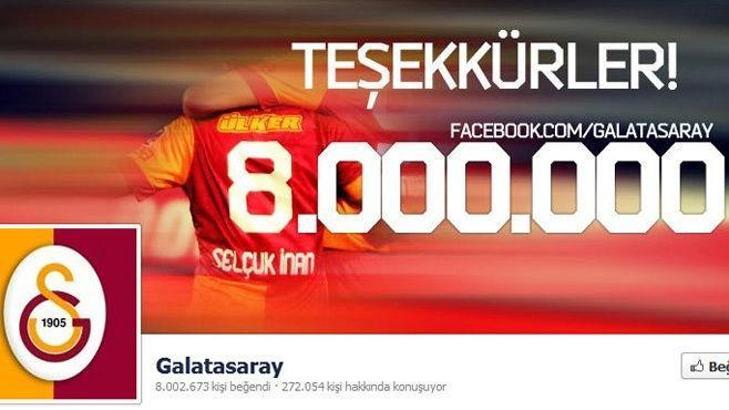 Galatasaray Facebook'ta rekor kırıyor