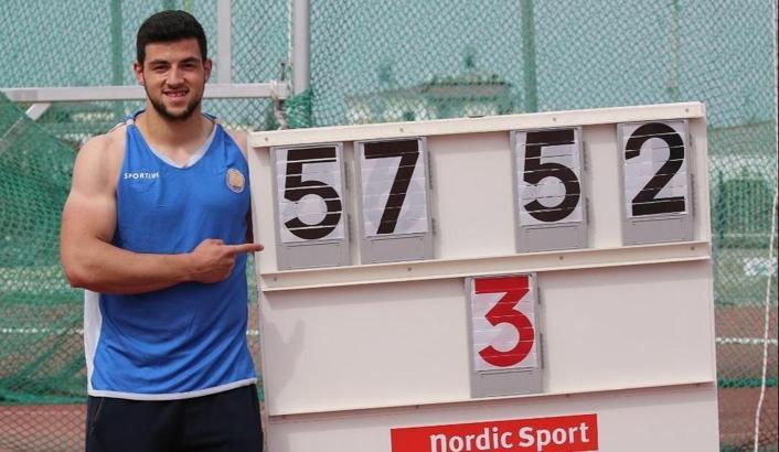 Enes Çankaya, Olimpik Deneme Yarışması'nda Türkiye rekoru kırdı