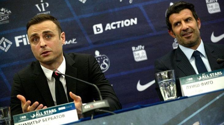 Berbatov ile Figo karşı karşıya geliyor!