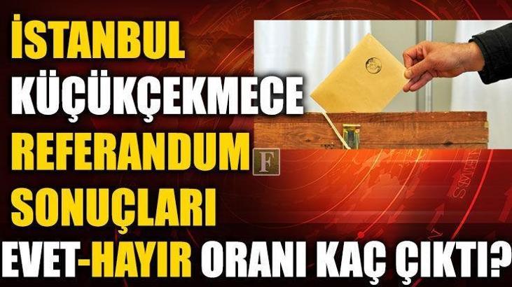 Küçükçekmece referandum sonuçları (2017 İstanbul Küçükçekmece Evet-Hayır oranları)
