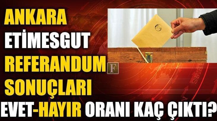 Etimesgut referandum sonuçları (2017 Ankara Etimesgut Evet-Hayır oranları)