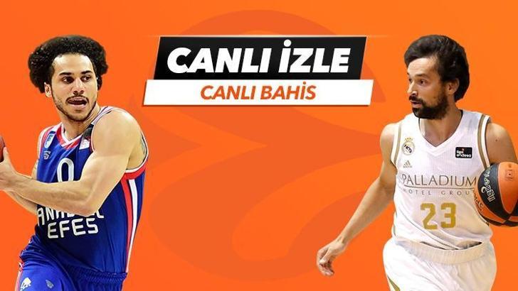 Anadolu Efes - Real Madrid maçı iddaa oranları için tıklayın