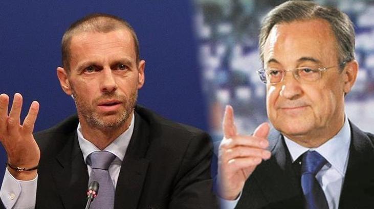 Florentino Perez'den Aleksander Ceferin'e tarihi rest: Futbolcular rahat olsun!