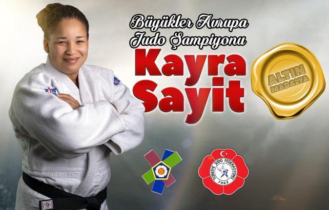 Milli judocu Kayra Sayit, Avrupa şampiyonu oldu!
