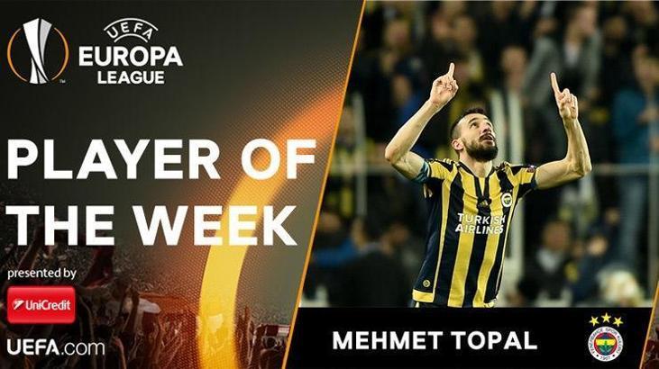 Haftanın oyuncusu Mehmet Topal!
