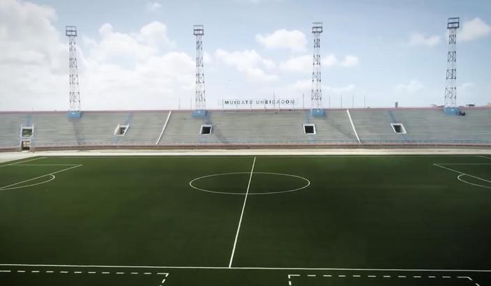 Yenilenen Mogadişu Stadı, uluslararası maçlara ev sahipliği yapabilecek