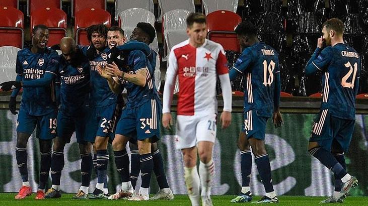 Slavia Prag - Arsenal maç sonucu: 0-4