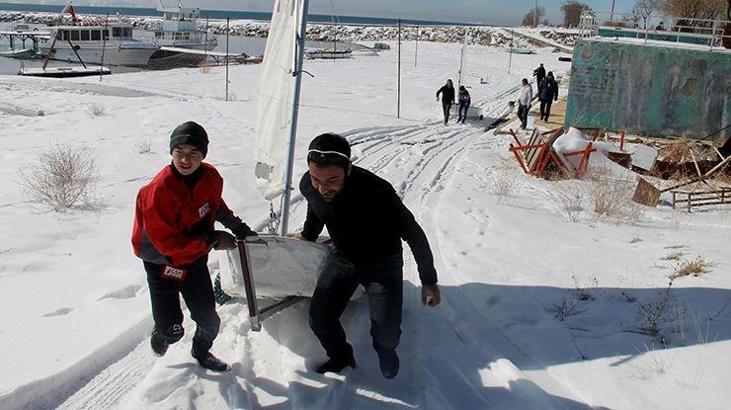 Yelken tutkusu soğuk hava dinlemedi
