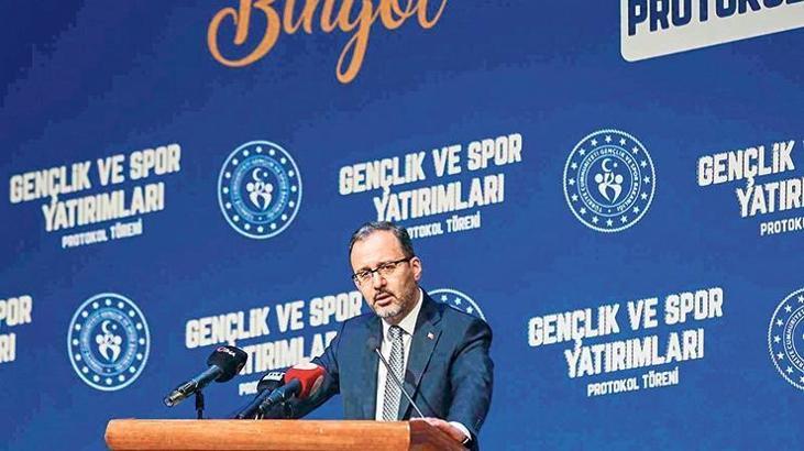 Gençlik ve Spor Bakanığı'ndan Bingöl'e dev yatırım