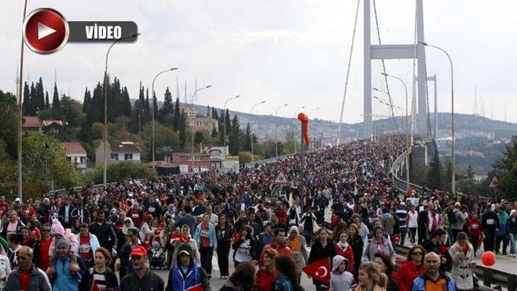 Boğaz'da maraton keyfi