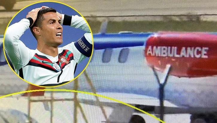 Cristiano Ronaldo ambulans uçakla Torino'ya gitti