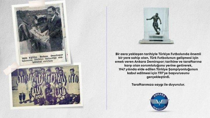 TFF'ye flaş başvuru! 1959 öncesi...