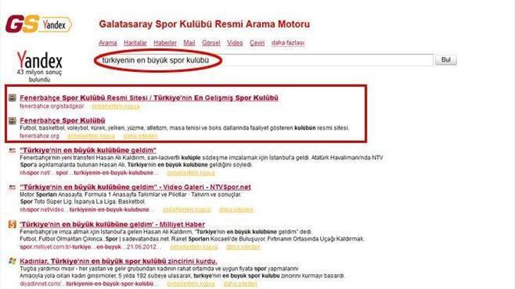G. Saray'a 'Yandex' şoku!