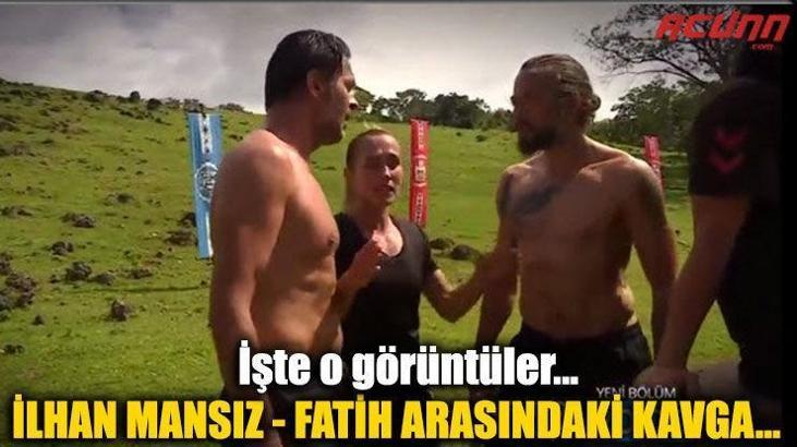 Survivor'da İlhan Mansız-Fatih kavga görüntüleri! İlhan Mansız diskalifiye olacak mı?