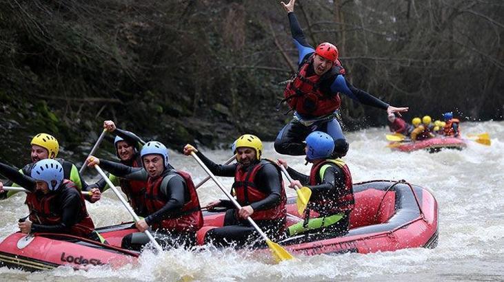 Melen Çayı'nda rafting sezonu açıldı
