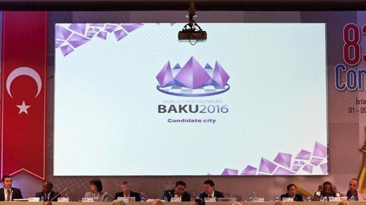 2016 Satranç Olimpiyatı Bakü'de