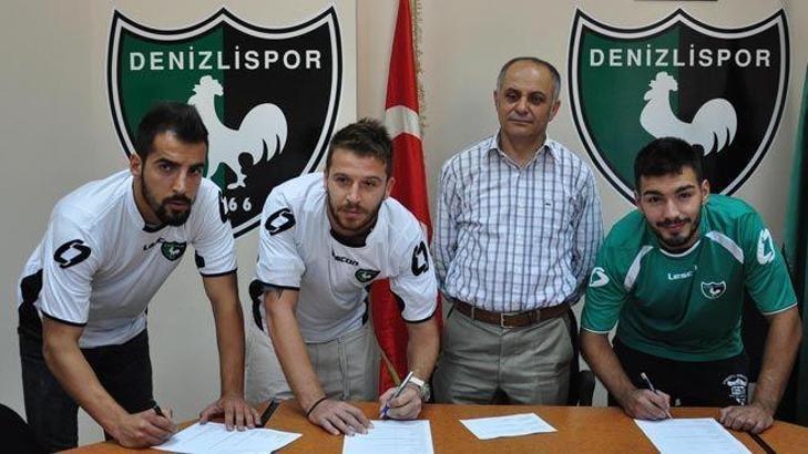 Denizlispor'da 3 imza birden
