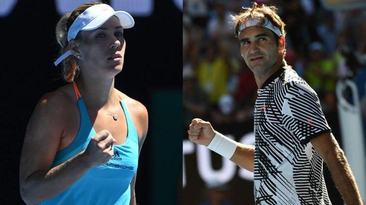 Angelique Kerber ve Roger Federer 3. turda