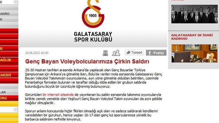G. Saraylı voleybolculara saldırı