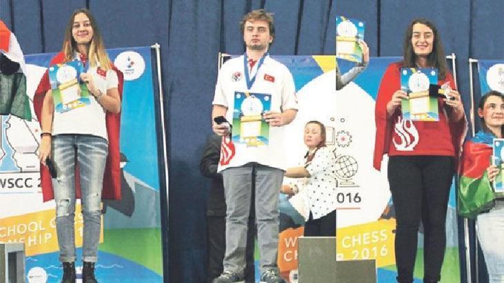 Satrançta 1 gümüş, 2 bronz